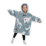 Kids Sherpa Hooded Blanket