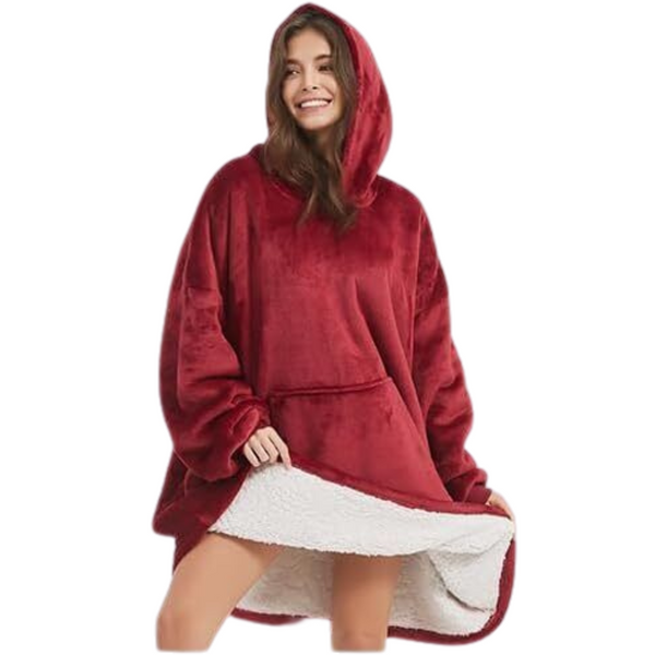 Adult Sherpa Hooded Blanket