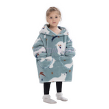 Kids Sherpa Hooded Blanket