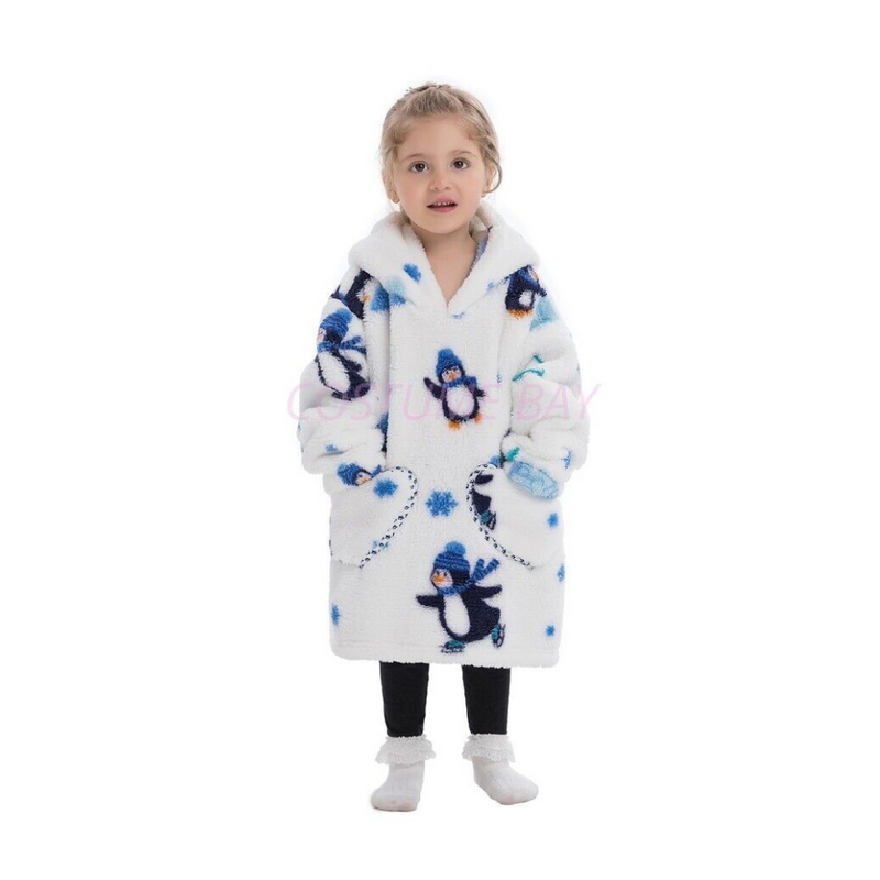 Kids Sherpa Hooded Blanket