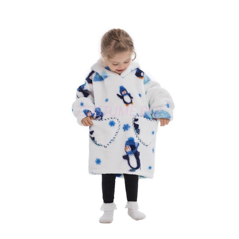 Kids Sherpa Hooded Blanket